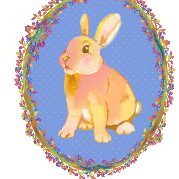 *Host Pick* Cute Rabbit | Kids Art | Modern Wall Art Decor - Picture 4 of 4